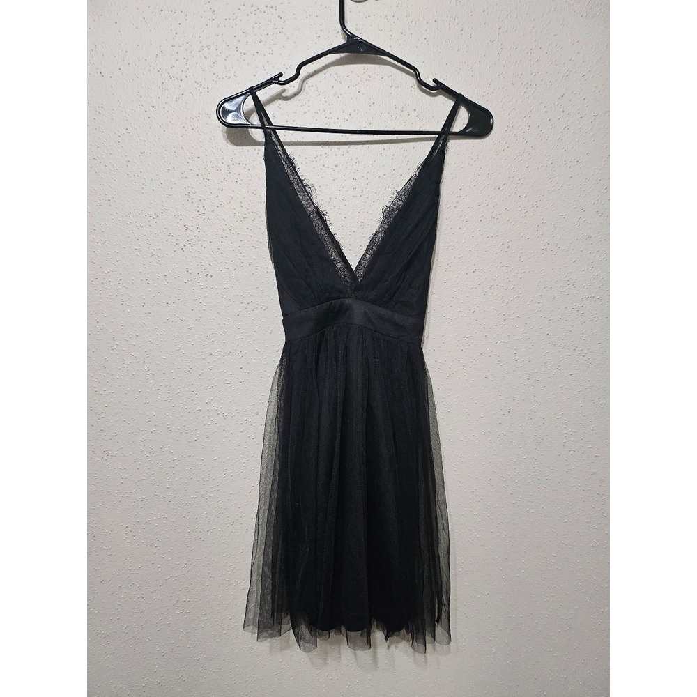 Miss Avenue Black Tulle Mini Dress Size S –‎ NWT